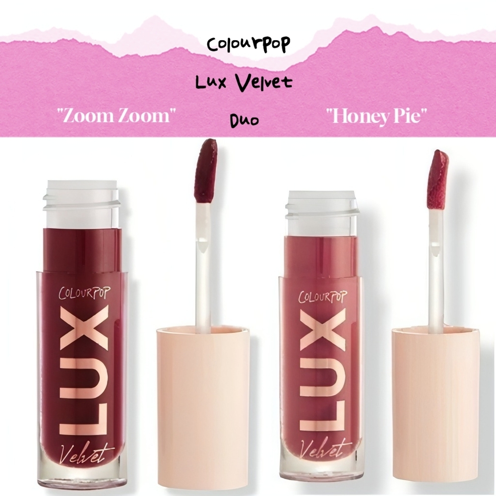 🆕️Colourpop Lux Velvet Liquid Lipstick Duo | "Zoom Zoom" & "Honey Pie"